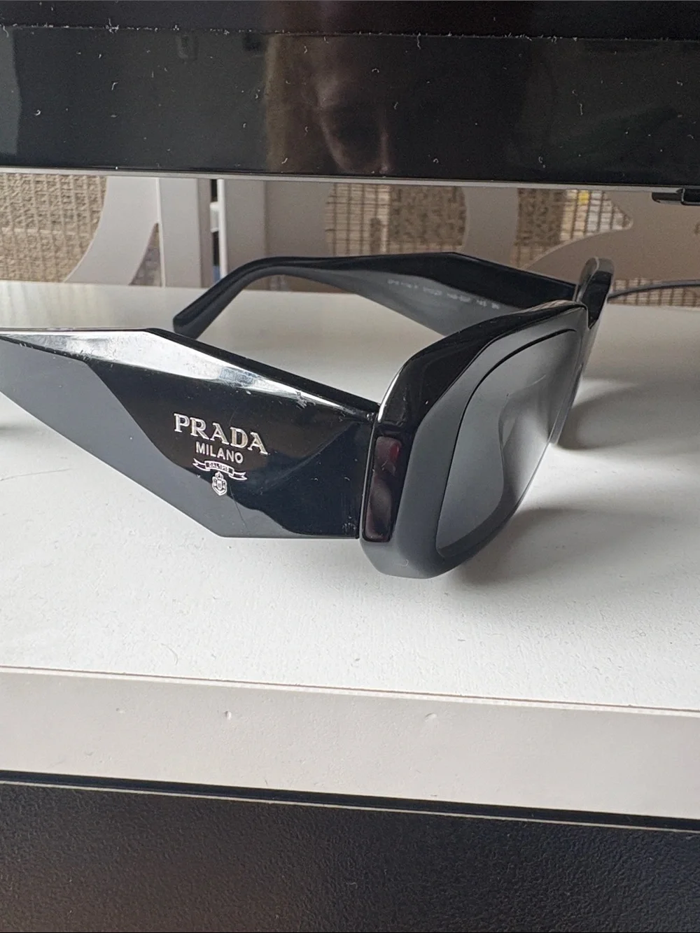 Prada Runway 49mm Rectangular Sunglasses